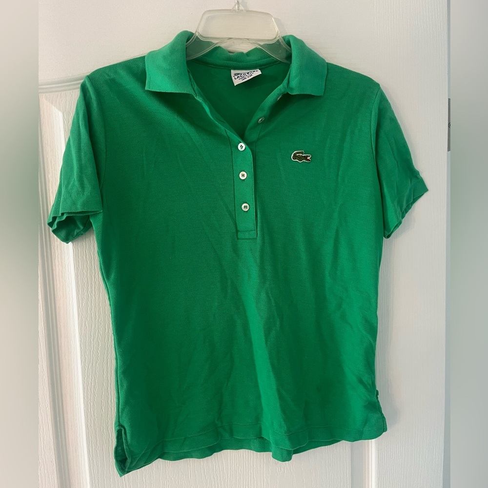 Women’s Lacoste Green Polo size Medium